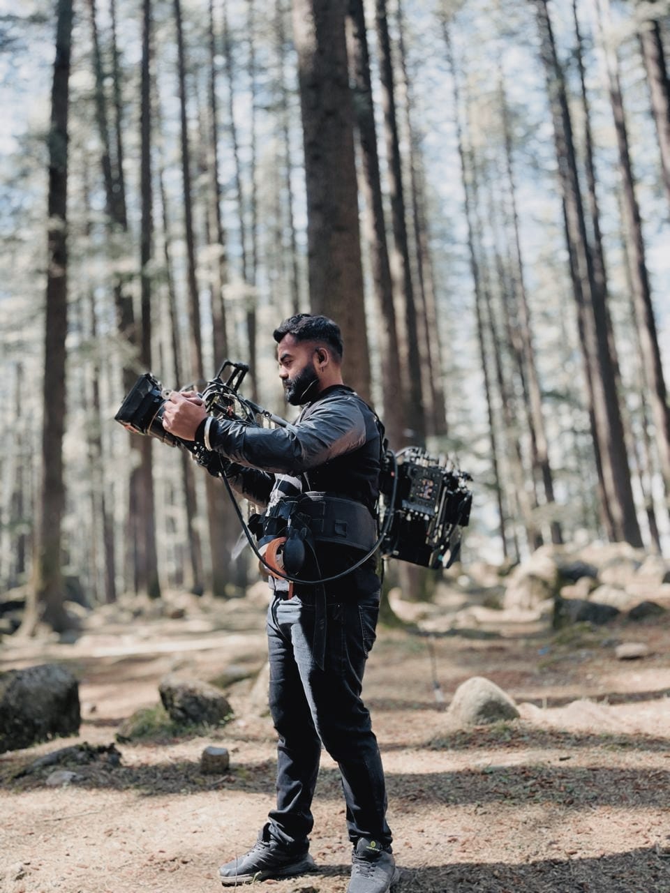 Kuldeep Singh on set